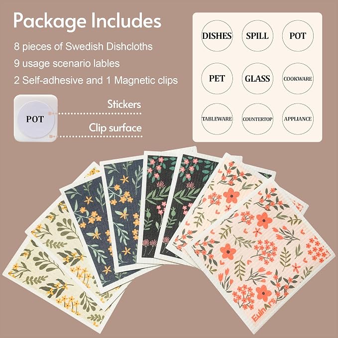Reusable Paper Towels, Swedish Dishcloths - Image 6