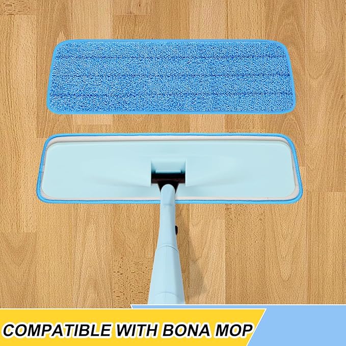 16.5 inch Reusable Mop Pads Microfiber Spray Mop Replacement Heads - Image 2