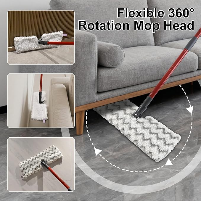 Microfiber Mops for Floor Cleaning, Dust Mop for Hardwood Floors - Image 7