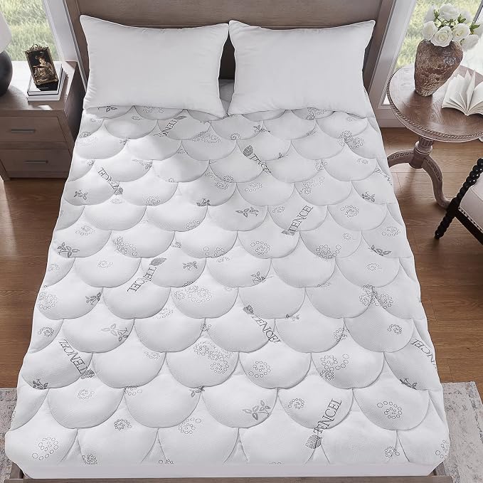 Softhour Padded Topper California King Size 40% Tencel Blend Rayon from Bamboo - Image 6
