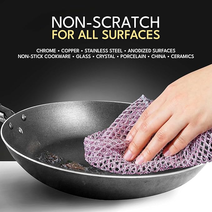 Heavy Duty Dish Scrubbers, Non-Scratch Scouring Pads - Image 2