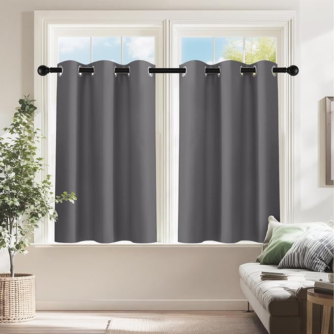 PONY DANCE Kitchen Curtains 24 inch Length by PONYDANCE