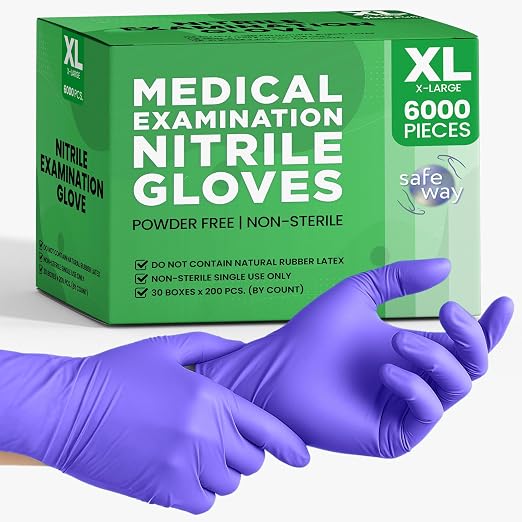 SafeWay Nitrile Disposable Gloves — Multi-Purpose Powder-Free, Medical Use by safeway