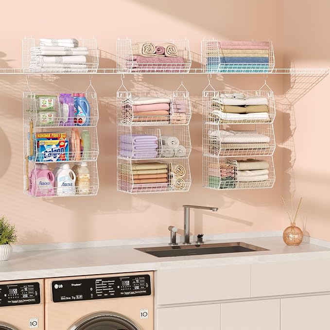 3 Tier Extra Large Closet Hanging Shelves - Image 6