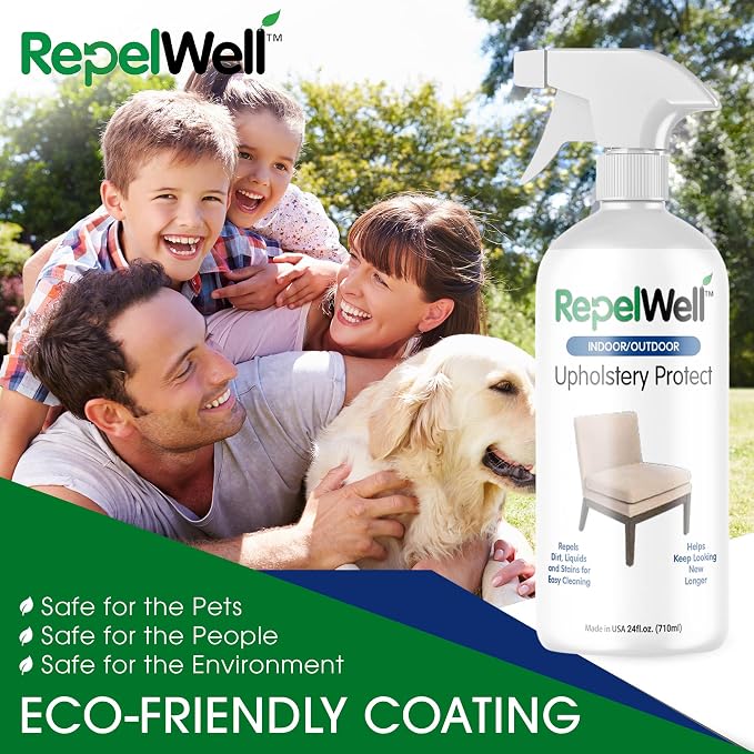 Eco-Friendly Upholstery Protect Stain & Water Repellent Spray 24oz – Non-Toxic - Image 2