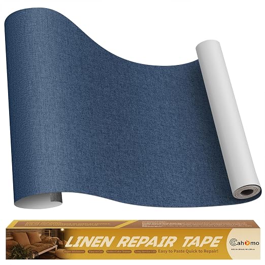 Linen Repair Tape 16x90 inch, Self Adhesive Fabric Patches, Linen Patch Tape Kit by Cahomo