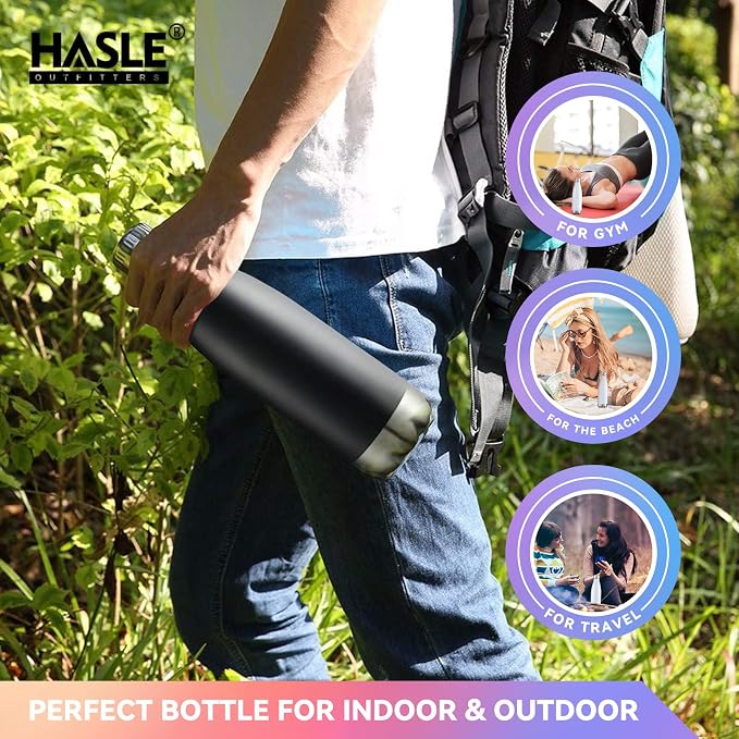 HASLE OUTFITTERS 17oz Stainless Steel Water Bottles Bulk, Vacuum Insulated - Image 6