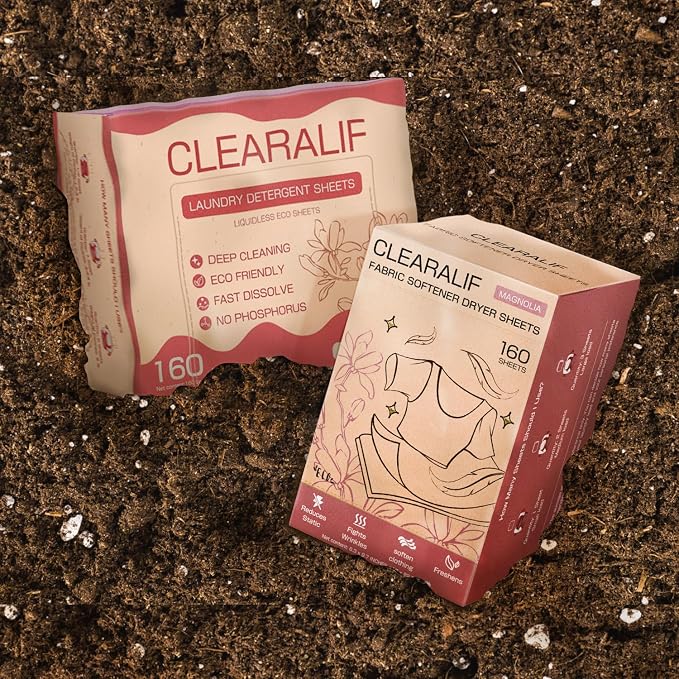 CLEARALIF All in One Laundry Detergent Sheets Kit, Magnolia Scent, 160 Loads - Image 6