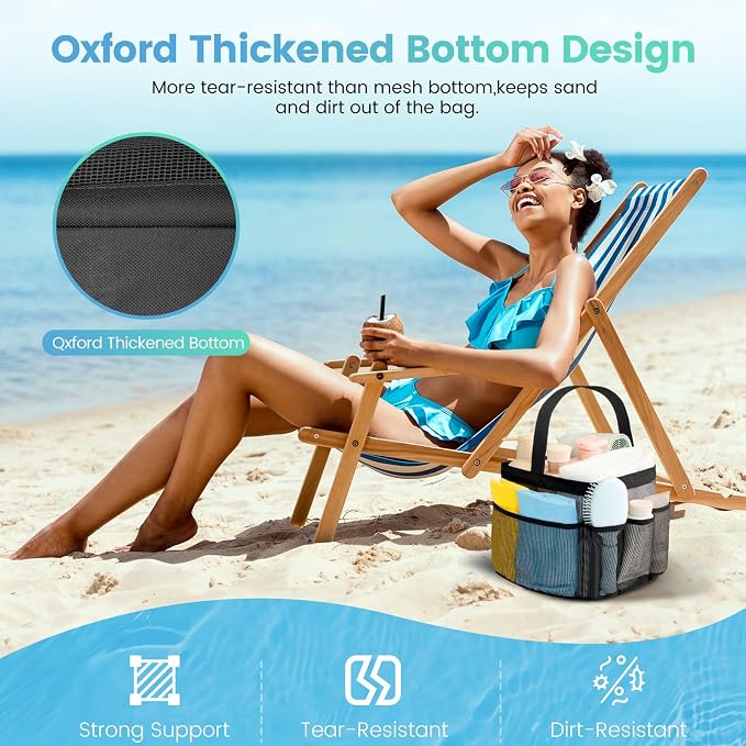 Mesh Shower Caddy Portable for College Dorm Room Essentials for Girls - Image 4