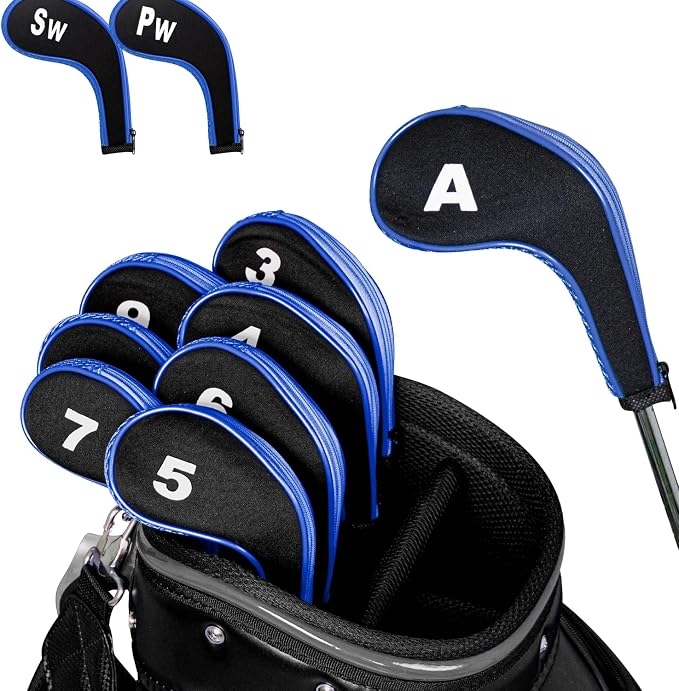 Golf 12pcs Thick Synthetic Golf Iron Head Covers Set Headcover Fit All Brands - Image 5