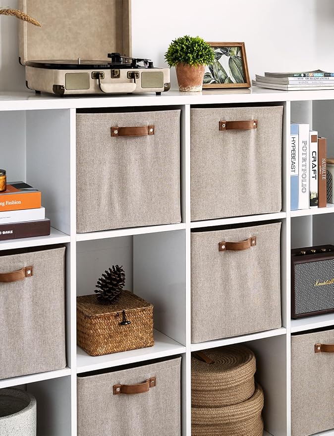 StorageWorks 13x13 Inches Storage Cube, Fabric Storage Bins - Image 7
