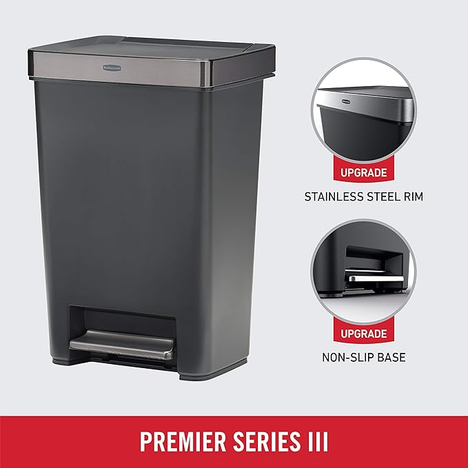 Rubbermaid Premier Series III Step-On Trash Can - Image 2