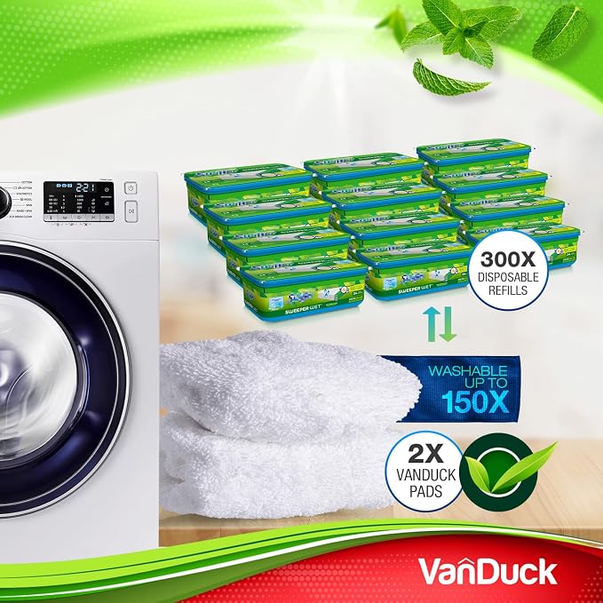 VanDuck Reusable 100% Cotton Mop Pads Compatible - Image 5