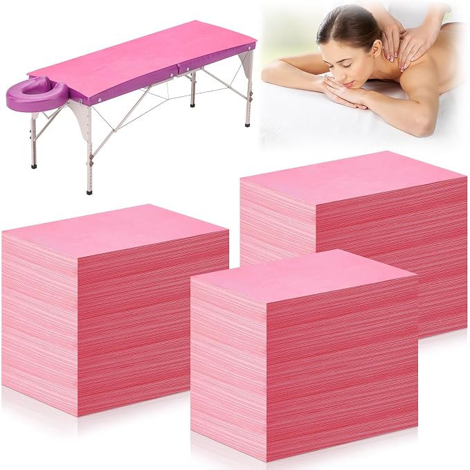 Tegeme 150 Pieces Disposable Massage Table Sheets 31" x 70" Waterproof Bed by Tegeme