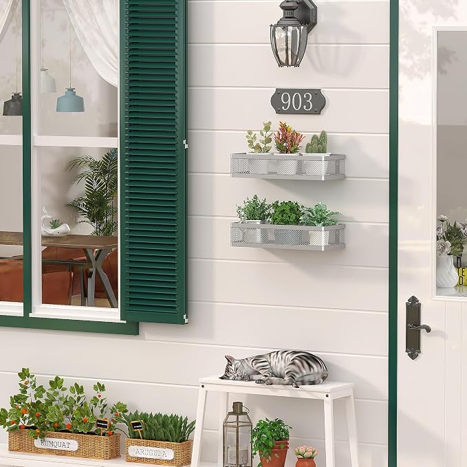 PUSDON Metal Wall Hanging Basket 2 Packs DIY Suitable - Image 4
