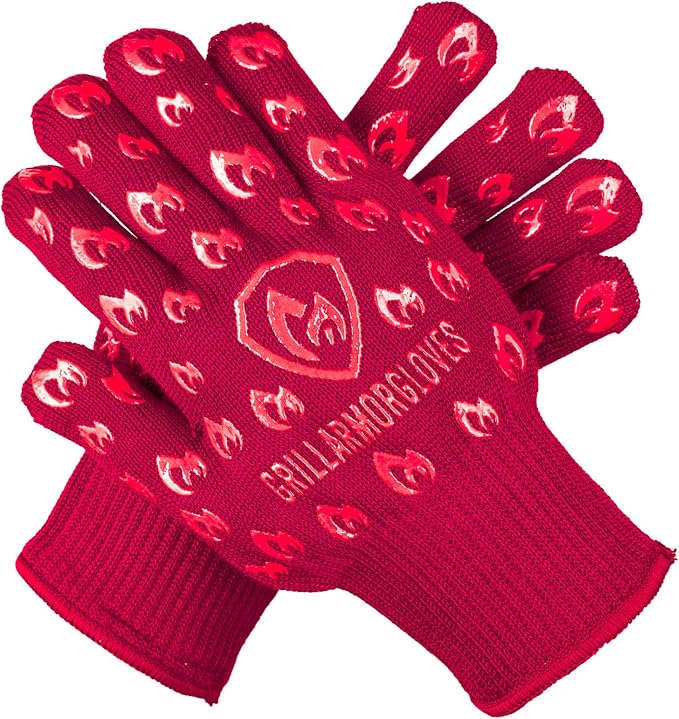 Grill Armor Oven Gloves 932°F Extreme Heat & Cut Resistant Oven Mitts by GrillArmorGloves