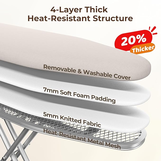 Yaheetech Foldable Ironing Board, Heavy Duty Iron Board - Image 4