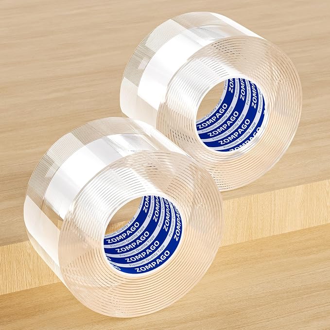 Clear Soft Corner Protectors for Furniture Strip, 2in x9.84FT, 2 Rolls by ZOMPAGOTape