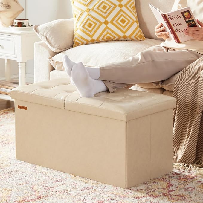 HAUSFRAU - 30 Inches Storage Ottoman Bench - Image 6