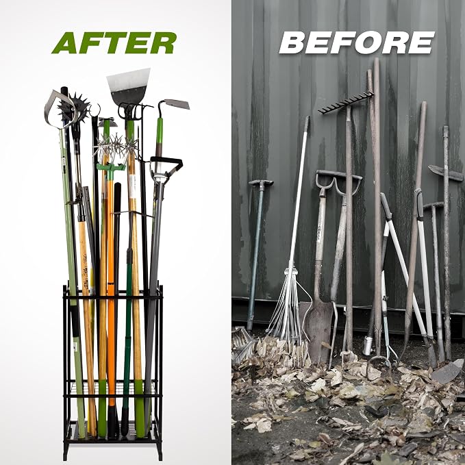Garden Tool Organizer, Yard Tool Tower Rack - Image 7
