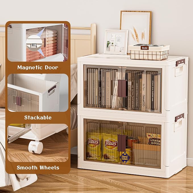 60GAL/240QT 4 Tier Large Stackable Storage Bins - Image 5