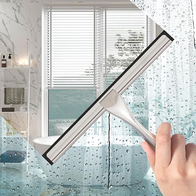 All-Purpose Stainless Steel Shower Squeegee - Image 3