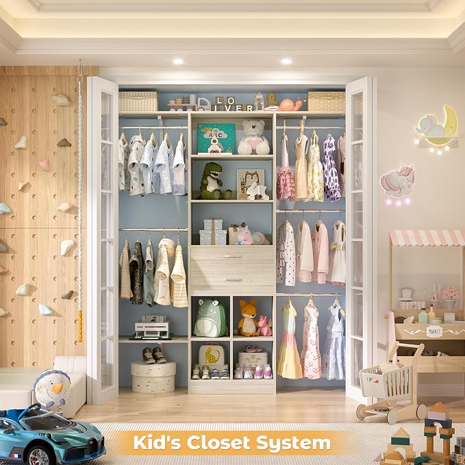 5FT Small Closet System, Baby Closet Organizer System - Image 8