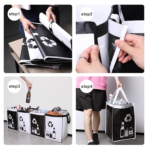 Recycle Waste Bag for Kitchen Home- Indoor Recycling Bins Trash Sorting - Image 5
