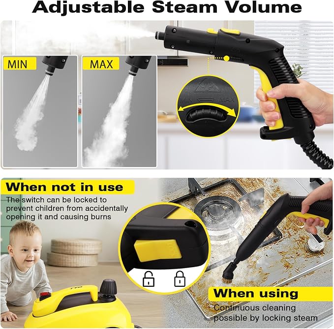 TVD Steam Cleaner, Heavy Duty Canister Steamer - Image 4