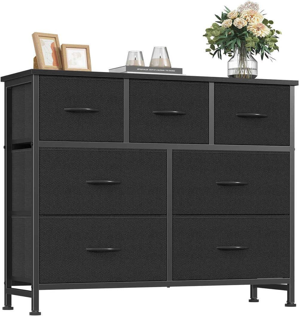 Fabric Dresser for Bedroom with 7 Drawers, Chest of Drawers