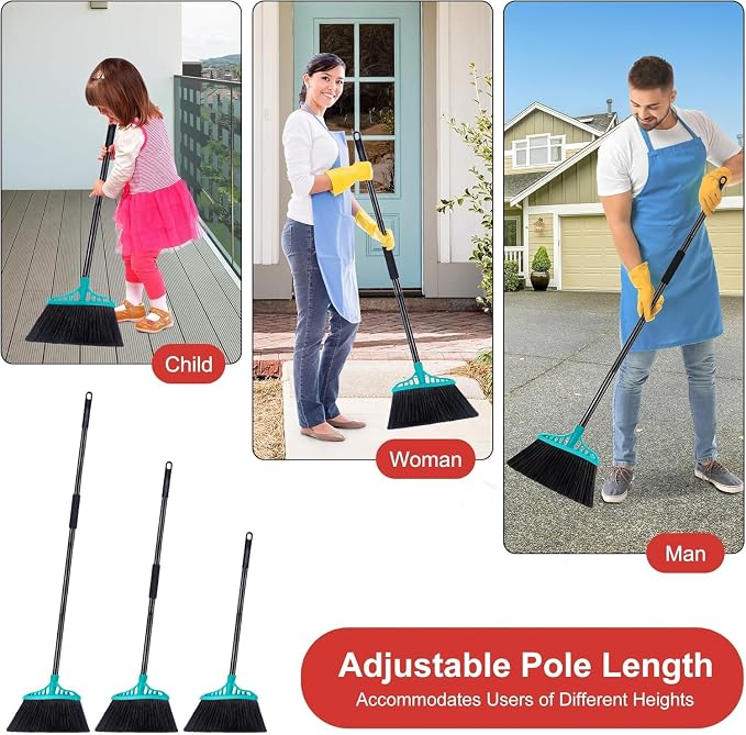 Outdoor Broom for Floor Cleaning, Heavy Duty Brooms - Image 2