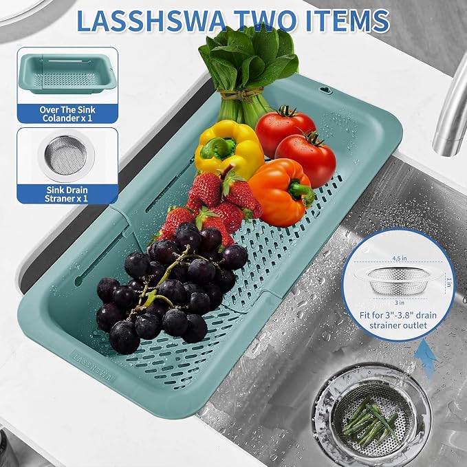 LASSHSWA Collapsible Colander and Strainer - Image 2