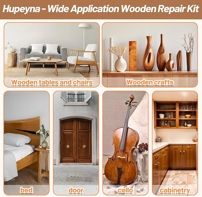 Wood Repair Kit, Wood Furniture Repair Kit, Wood Filler, Wood Putty and - Image 6