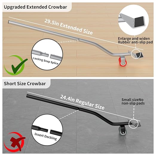 MYUEA【Upgrade Large】 Furniture Dolly, Furniture Movers - Image 4
