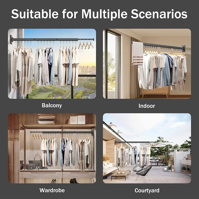 Wall Mounted Clothes Drying Rack - Image 5