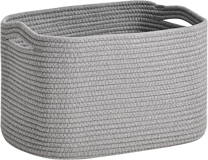 Woven Cotton Rope Storage Basket by ICERZCZ