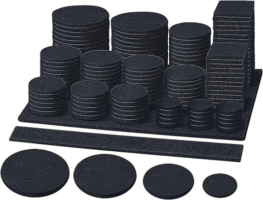BALEINE 141PCS Felt Furniture Pads, Scratch-Reducing Floor Protectors by BALEINE