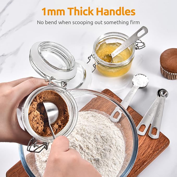 U-Taste Teaspoon Tablespoon Measuring Spoons: 18/8 Stainless Steel Measure - Image 5
