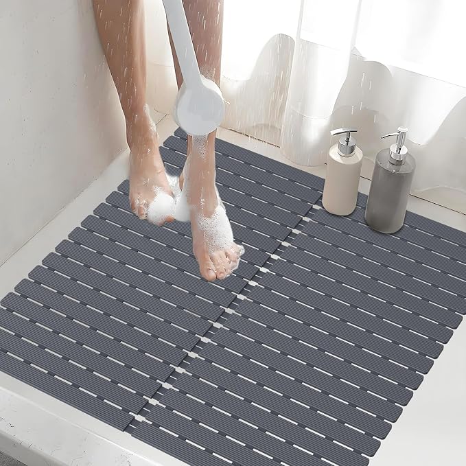 Shower Mat Non-Slip Bath Mat for Tub Floor & Stall by BYTANA