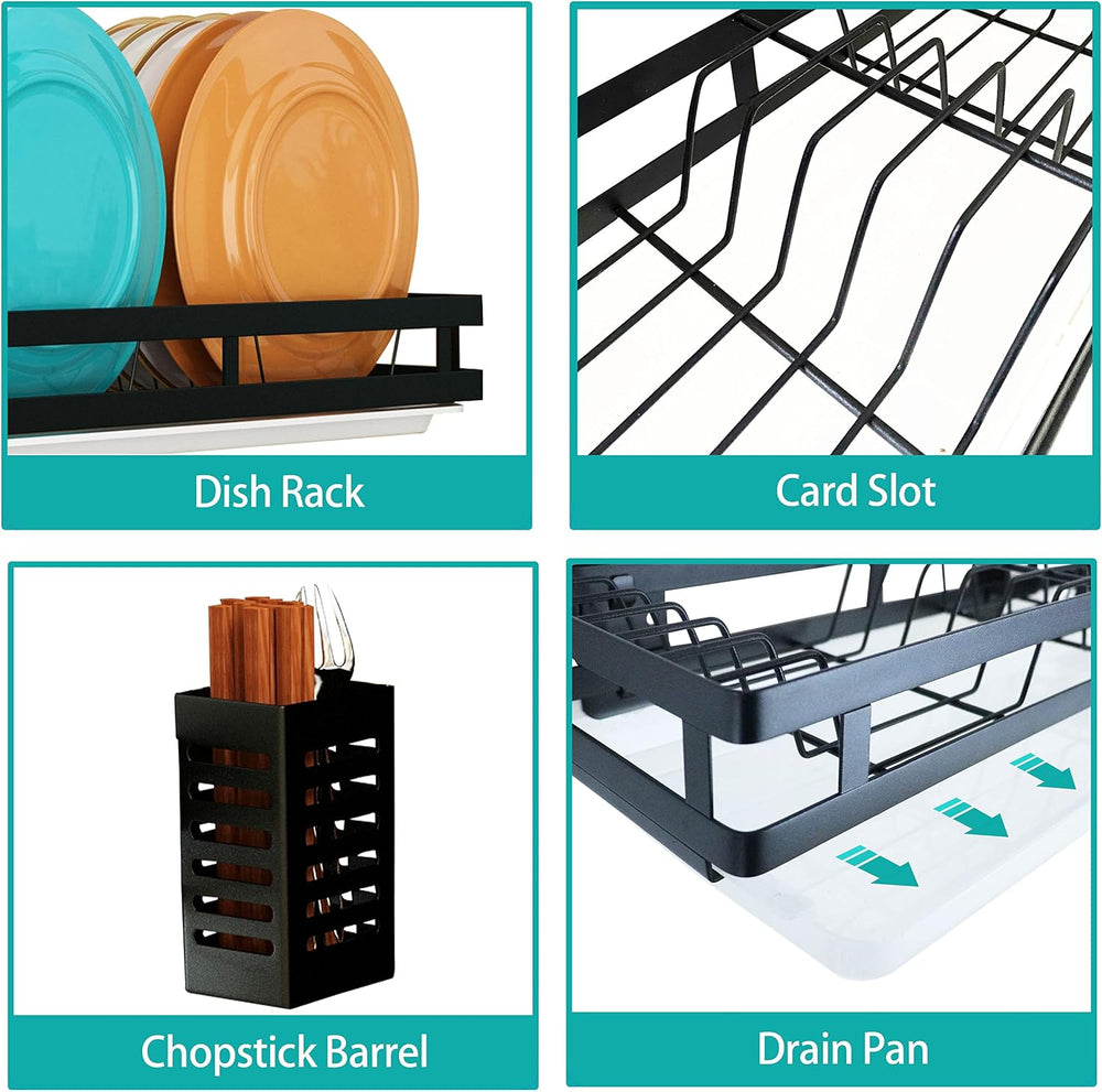 Wall Mounted Stainless Steel Dish Drying Rack Fruit Vegetable Storage Basket ...