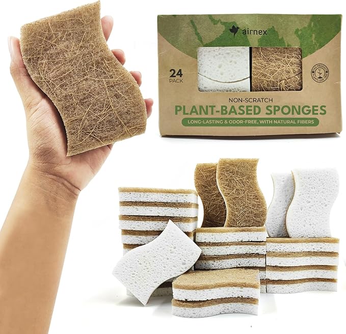 Biodegradable Natural Kitchen Sponge by Airnex