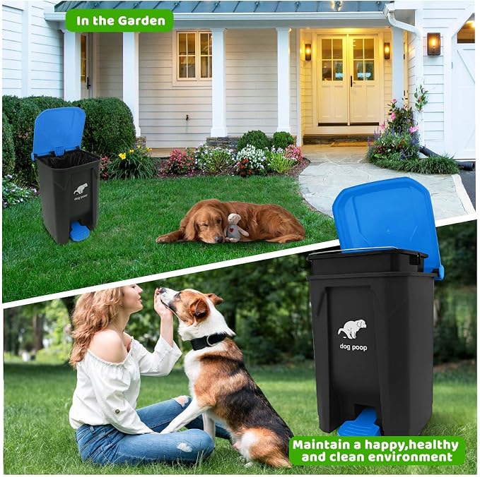 Dog Poop Trash Can Outside, 20L/5Gallon Dog Waste Trash Can - Image 5