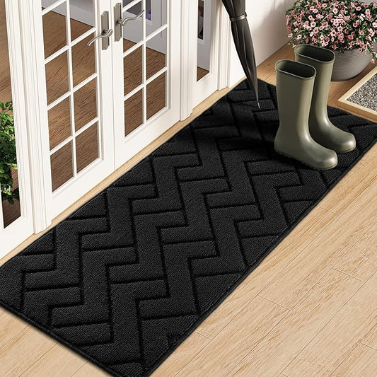 hicorfe Indoor Doormat, Front Back Door Mat Rubber Backing Non Slip Door Mats by Hicorfe