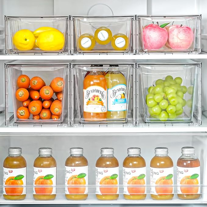 6Pack Pantry Organizers and Storage, Foods Organizer Bins - Image 2