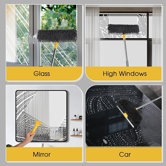 81" Long Handle Window Cleaner Tool Squeegee - Image 5