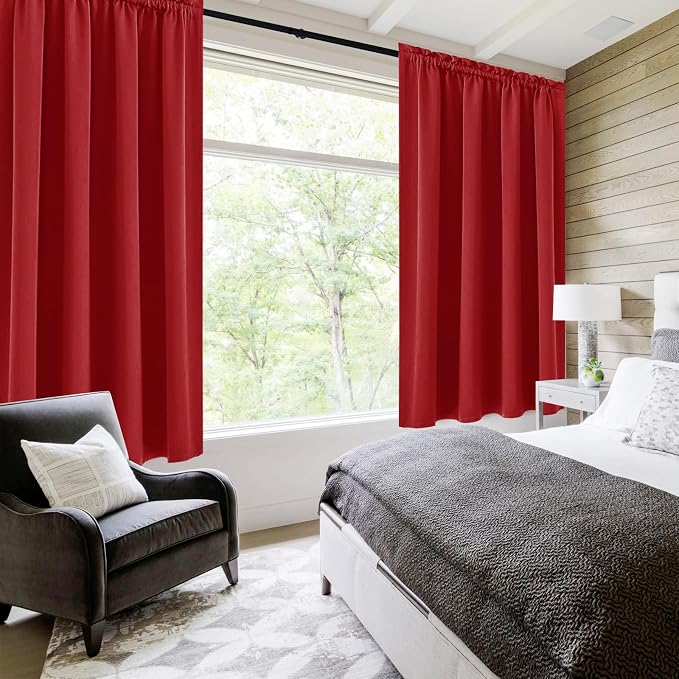 DWCN Blackout Curtains for Living Room Thermal Insulated, Energy Saving & Noise - Image 2