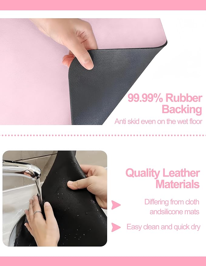 Dish Drying Mat for Kitchen Counter, Hide Stain Anti Absorbent for Kitchen - Image 5