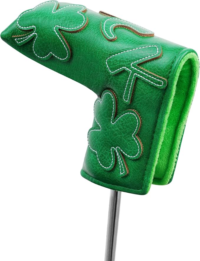 Golf Headcovers Golf Club Head Covers Four Leaf Clover Good Luck Charm - Image 2