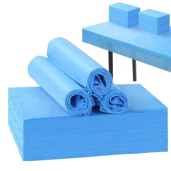 50 Pcs Disposable Bed Sheets 31" x 71" Massage Table Sheets Non Woven Fabric by XATUMO