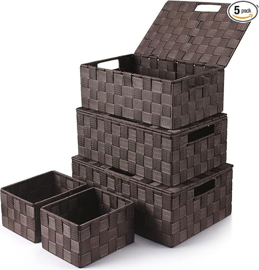 Storage Bins Baskets for Organizing by Uvellgift
